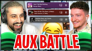 AUX BATTLE VS JUSTIN 😂🔥 [upl. by Nyllewell469]