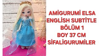 AMİGURUMİ ELSA ENGLİSH SUBTİTLE BÖLÜM 1 english subtitle sifaligurumiler [upl. by Shargel855]