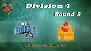 Atlasbasket  Div 4Round 8  BLUE MAGIC vs PROFITERALLSTARS [upl. by Flan114]