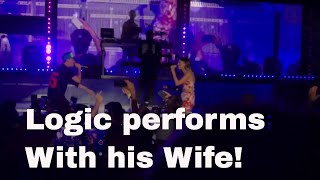 Logics Full performance of 18002738255 with his wife on Everybodys tour [upl. by Oine]