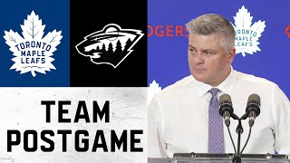 Maple Leafs Media Availability  Postgame vs Minnesota Wild  October 14 2023 [upl. by Nniw]