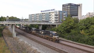 NS 259 with NS 4428 NS 9753 and NS 4106 Westbound in Lafayette Indiana [upl. by Kari]