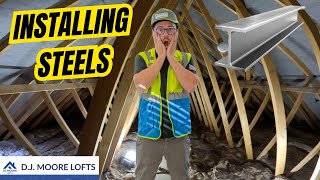 How To Install Steels Loft Conversion Day 1  DJ MOORE LOFTS [upl. by Nyberg]