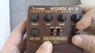 Behringer ADI21 TEST Guitarra Clásica [upl. by Llenahs]