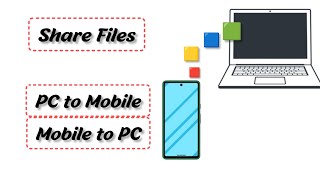 Share Files PC to Mobile  Mobile to PC Without Cable [upl. by Ziana]