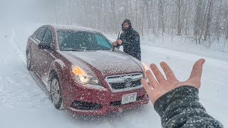 Winter Car Camping In Freezing Temps amp Severe Blizzard [upl. by Nevile670]