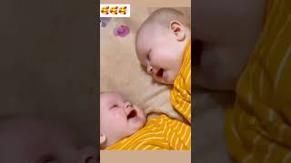 Twin Babies Laughing Together  Cute and Funny [upl. by Elegna]