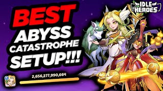 Idle Heroes  BEST Abyss Catastrophe Setup Fairy Queen Vesa amp Sun Devourer Eos [upl. by Naffets]