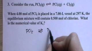 CHEM 1180 Lecture 010 Equilibrium Constant Part 1 of 2 [upl. by Lleraj854]