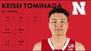 Keisei Tominaga  Nebraska  202324 Scouting Highlights [upl. by Bohman]