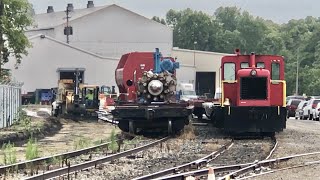 New RR Siding Installation On Private Industrial Railroad Dupps Railroad amp Fast CSX Mixed Freight [upl. by Attlee]