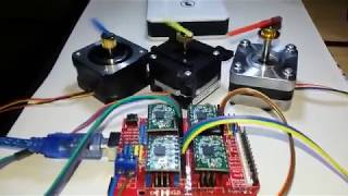 arduino cnc shield and grbl software [upl. by Ycnalc]