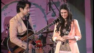 Ali Zafar amp Aditi Rao Hydari Live Performance promoting London Paris New York [upl. by Eitsim872]