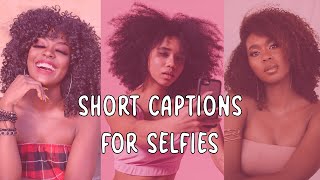 Short Captions For Pictures Of Yourself [upl. by Letney]