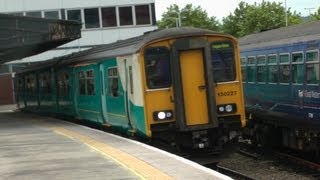 Arriva Trains Wales 150227 Departs Gloucester For Fishguard Harbour [upl. by Socem]