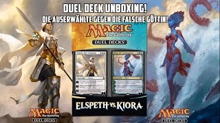 Elspeth vs Kiora  Magic The Gatherin Duel Decks Unboxing [upl. by Esidnac]