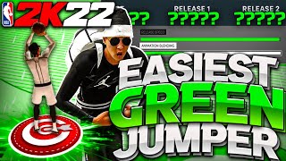 EASIEST TO GREEN JUMPSHOT NBA 2K22 NEXT GEN amp CURRENT GEN BEST VISUAL GREEN JUMPSHOT CUE NBA 2K22 [upl. by Corie317]