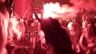 Krampuslauf in Leibnitz 2015 [upl. by Enelhtak]