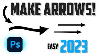 Adobe Photoshop  How to make ARROWS Easy  No plugins 2023 Update [upl. by Ramedlaw]