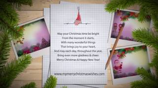 Merry Christmas Wishes with Animated Greetings Messages [upl. by Gwen788]