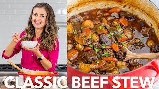 Classic Beef Stew Recipe For Dinner  Natashas Kitchen [upl. by Guido]