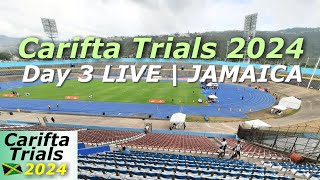 Carifta Trials 2024  Day 3 LIVE  Jamaica [upl. by Margo]