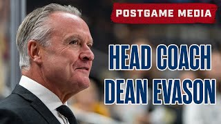 Columbus Blue Jackets Head Coach Dean Evason Recaps the Final Preseason Game  Postgame Media [upl. by Nadeau]