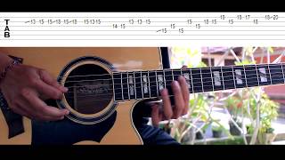 Avenged Sevenfold  Seize The Day Acoustic Guitar Solo Lesson With Tab [upl. by Jabon]