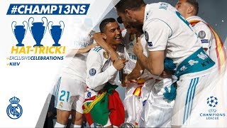 REAL MADRID PARTY amp CELEBRATION at the Santiago Bernabéu  Champions League Winners 2018 [upl. by Noni202]