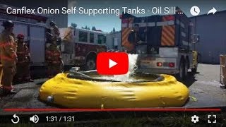 Canflex Onion SelfSupporting Tanks  Oil Sill Firefighting [upl. by Lathrop]