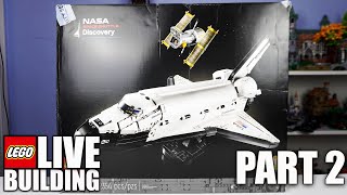 LEGO Icons NASA Space Shuttle Discovery  Build  Part 2 [upl. by Aicram]