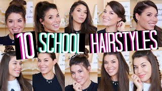 10 BACK TO SCHOOL HAIRSTYLES 2019  Adriana Spink [upl. by Gavrielle]