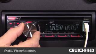 JVC KDR650 Display and Controls Demo  Crutchfield Video [upl. by Ahsita876]