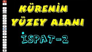 İSPAT  KÜRENİN YÜZEY ALANI FORMÜLÜ h1h2h3 YÜKSEKLİKLER İLE AYT GEOMETRİKATI CİSİMLER [upl. by Betta]