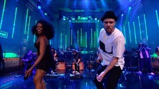 Justin Timberlake covers the Jacksons Shake Your Body Down To The Ground in the Live Lounge [upl. by Nomal110]