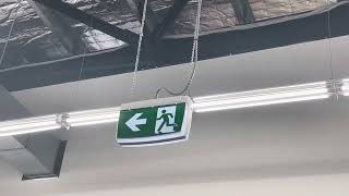 Clevertronics Exit Sign with Arrow Pointing Left at Spotlight Gepps Cross [upl. by Lenore]