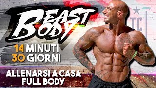 ALLENARSI A CASA 14 minuti per 30 giorni ▪ BEAST BODY programma Total Body [upl. by Imyaj909]