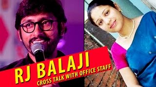 RJ Balaji Cross Talk with office staff  Best hits 2016 [upl. by Osanna]