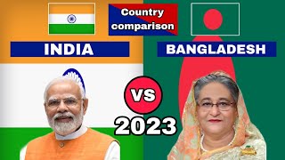 India VS Bangladesh country comparison 2023 [upl. by Ragouzis784]