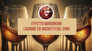 Effetto Marangoni Lacrime e archetti del vino [upl. by Suivatra]