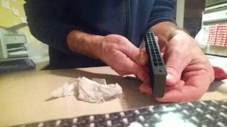 SANDING AND LAPPING of A Swan SW1248M chromatic harmonica [upl. by Faunia]