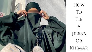 How to tie a Jilbab or Khimar FULL tutorial [upl. by Vescuso]