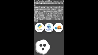 How to normalize a NumPy array to a unit vector shorts [upl. by Esiuqcaj]