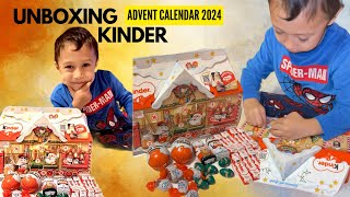 Unboxing Kinder Advent Calendar 2024 kinder kinderadventcalendar kinderjoy [upl. by Hameerak]