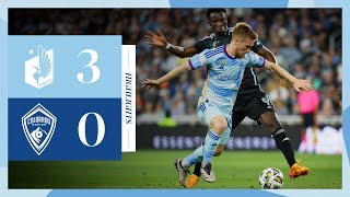 HIGHLIGHTS  Yeboahs brace lifts Minnesota United over Colorado [upl. by Nwahsyd]