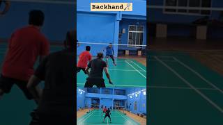 Backhand shots placement tips Badminton Doubles shorts morning strategy [upl. by Frida]