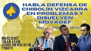 HABLA DEFENSA DE CHIBOLÍN VIZCARRA EN PROBLEMAS Y DISUELVEN MOVADEF [upl. by Neysa]