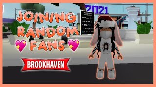 Joining Random FANS  Brookhaven RP  Hxyila♡ [upl. by Naejamron134]