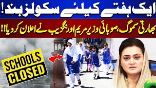 schools closed in lahore  school closed news today in lahore [upl. by Cinamod]