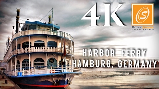 Harbor Ferry to Finkenwerder Line 62 Hamburg Germany 4k UHD [upl. by Hamo]